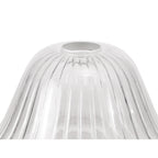 NLK01179 Louis 1 Light Telescopic Pendant With 30cm Bell Glass Shade Antique Brass/Clear