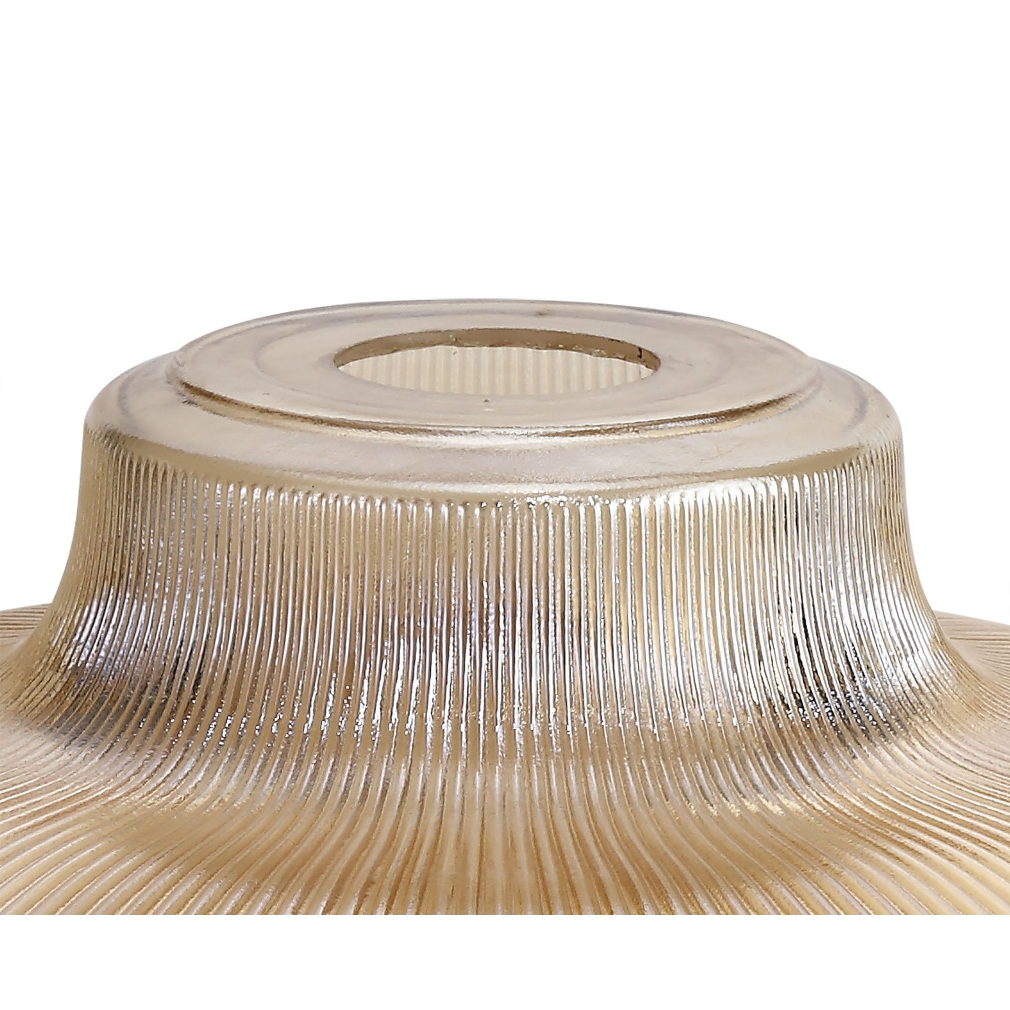 NLK01269 Louis 1 Light Telescopic Pendant With 30cm Round Glass Shade Polished Nickel/Amber