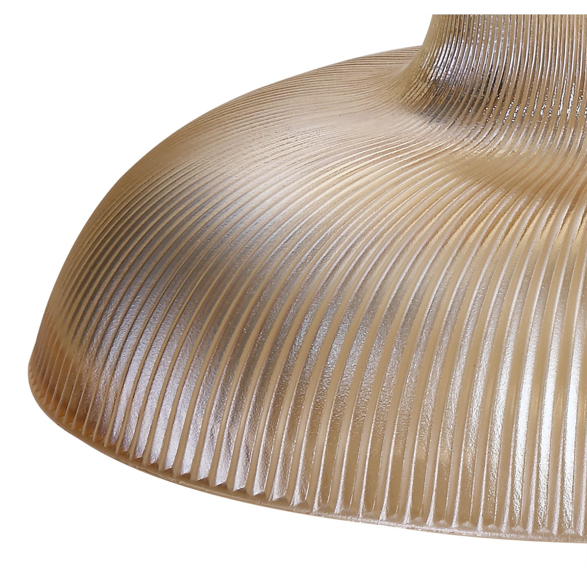 NLK01269 Louis 1 Light Telescopic Pendant With 30cm Round Glass Shade Polished Nickel/Amber