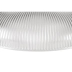 NLK01289 Louis 1 Light Telescopic Pendant With 30cm Round Glass Shade Polished Nickel/Clear