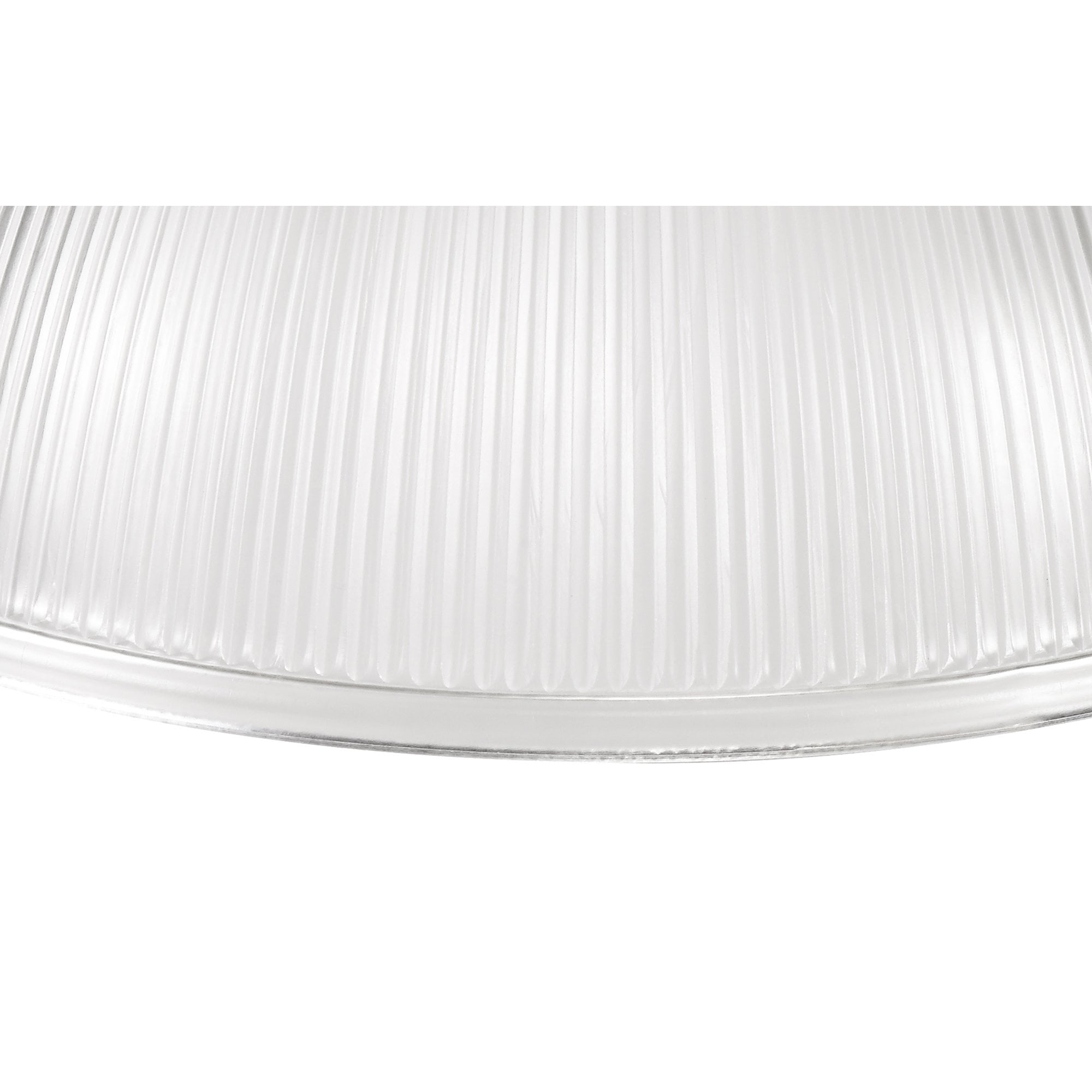 NLK01329 Louis 1 Light Telescopic Pendant With 38cm Dome Glass Shade Polished Nickel/Clear