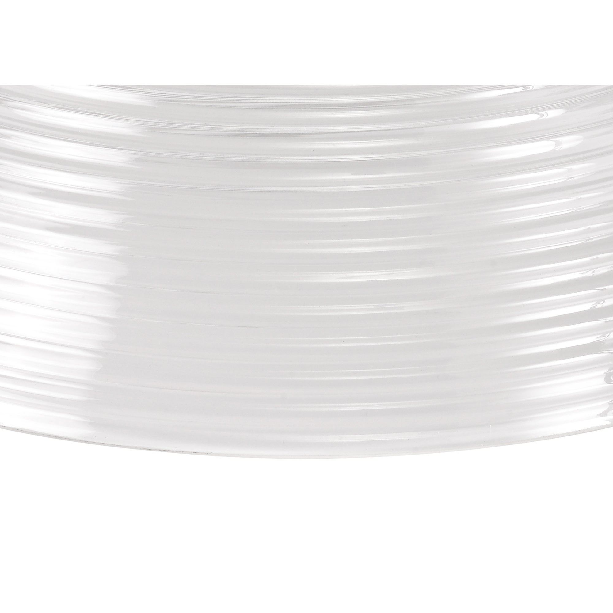 NLK01369 Louis 1 Light Telescopic Pendant With 33.5cm Prismatic Glass Shade Polished Nickel/Clear