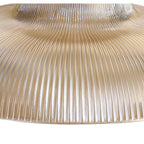 NLK03529 Louis 3 Light Telescopic Pendant With 30cm Round Glass Shade Antique Brass/Amber
