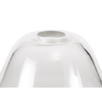 NLK03729 Louis 3 Light Telescopic Pendant With 30cm Smooth Bell Glass Shade Polished Nickel/Clear