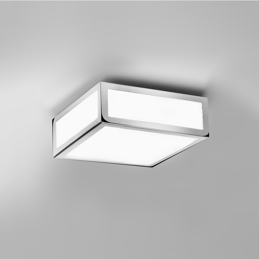 1121009 Mashiko 200 Square Bathroom Ceiling Light Polished Chrome