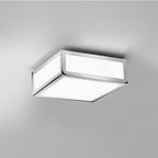 1121009 Mashiko 200 Square Bathroom Ceiling Light Polished Chrome