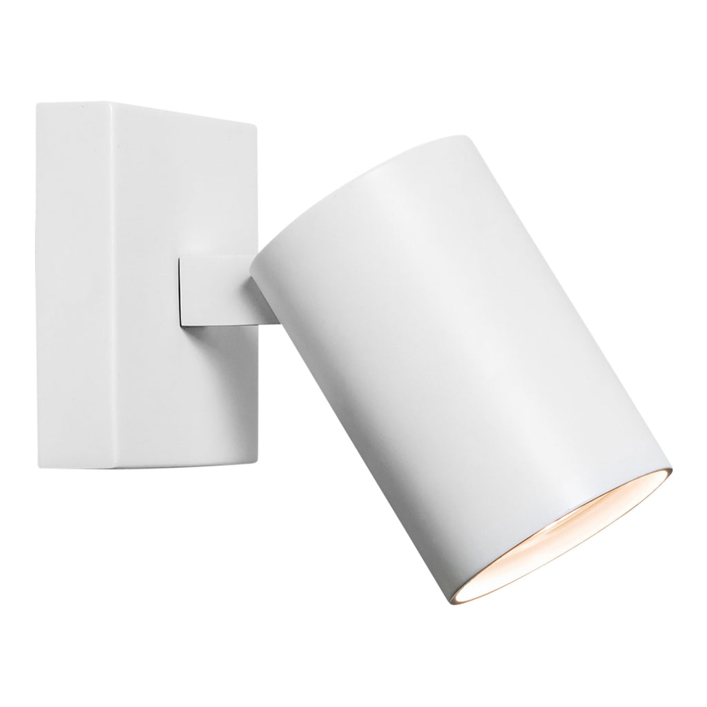 1286001 Ascoli Single Spotlight Textured White
