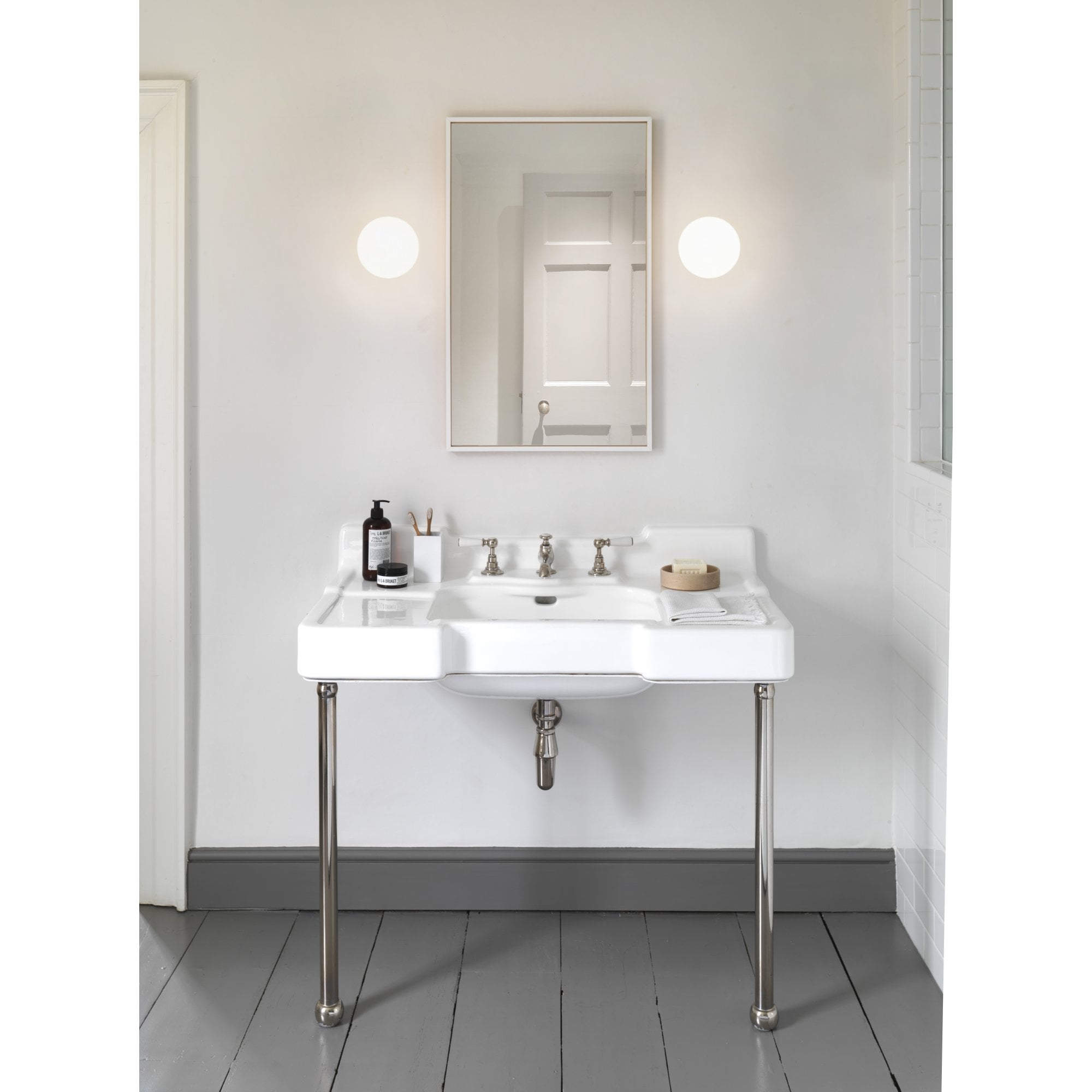 1176004 Zeppo Wall Bathroom Wall Light Polished Chrome (S)