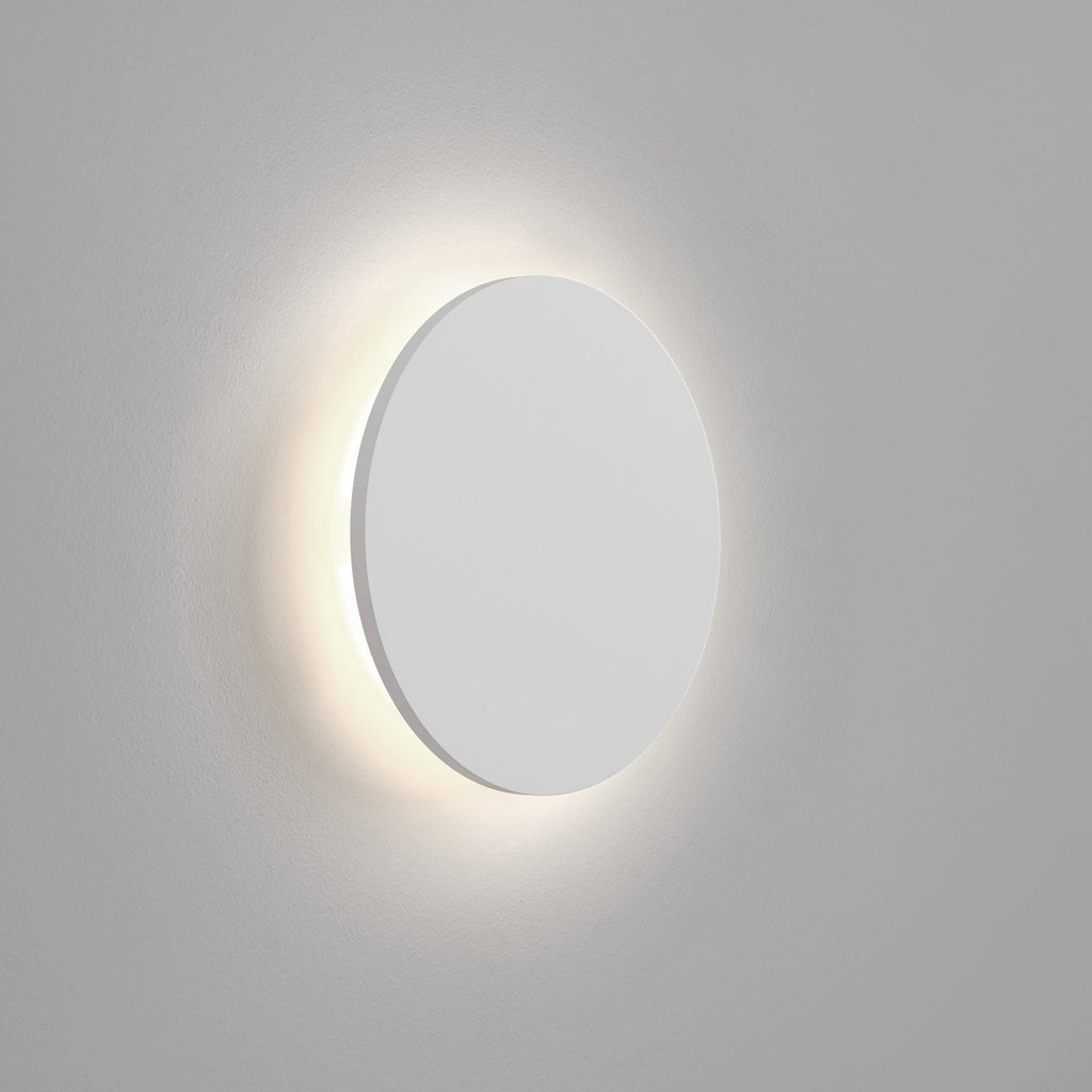 1333020 Eclipse Round 250 LED 3000K Wall Light Plaster (S)