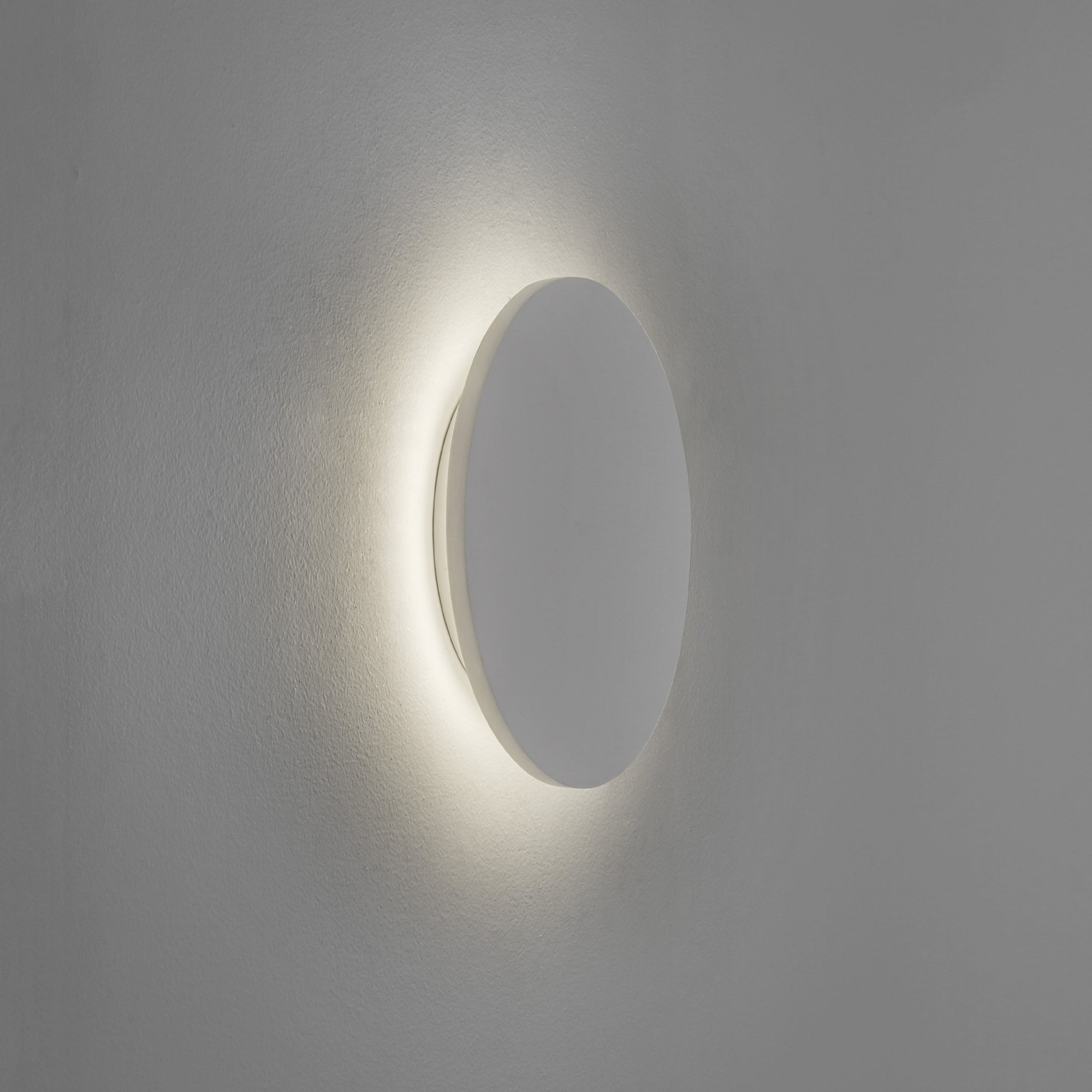 1333020 Eclipse Round 250 LED 3000K Wall Light Plaster (S)