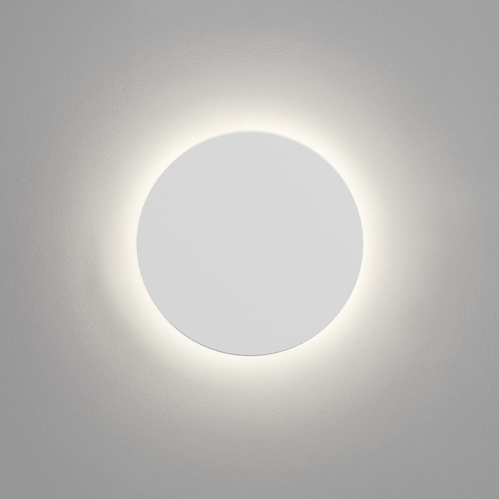 1333020 Eclipse Round 250 LED 3000K Wall Light Plaster (S)