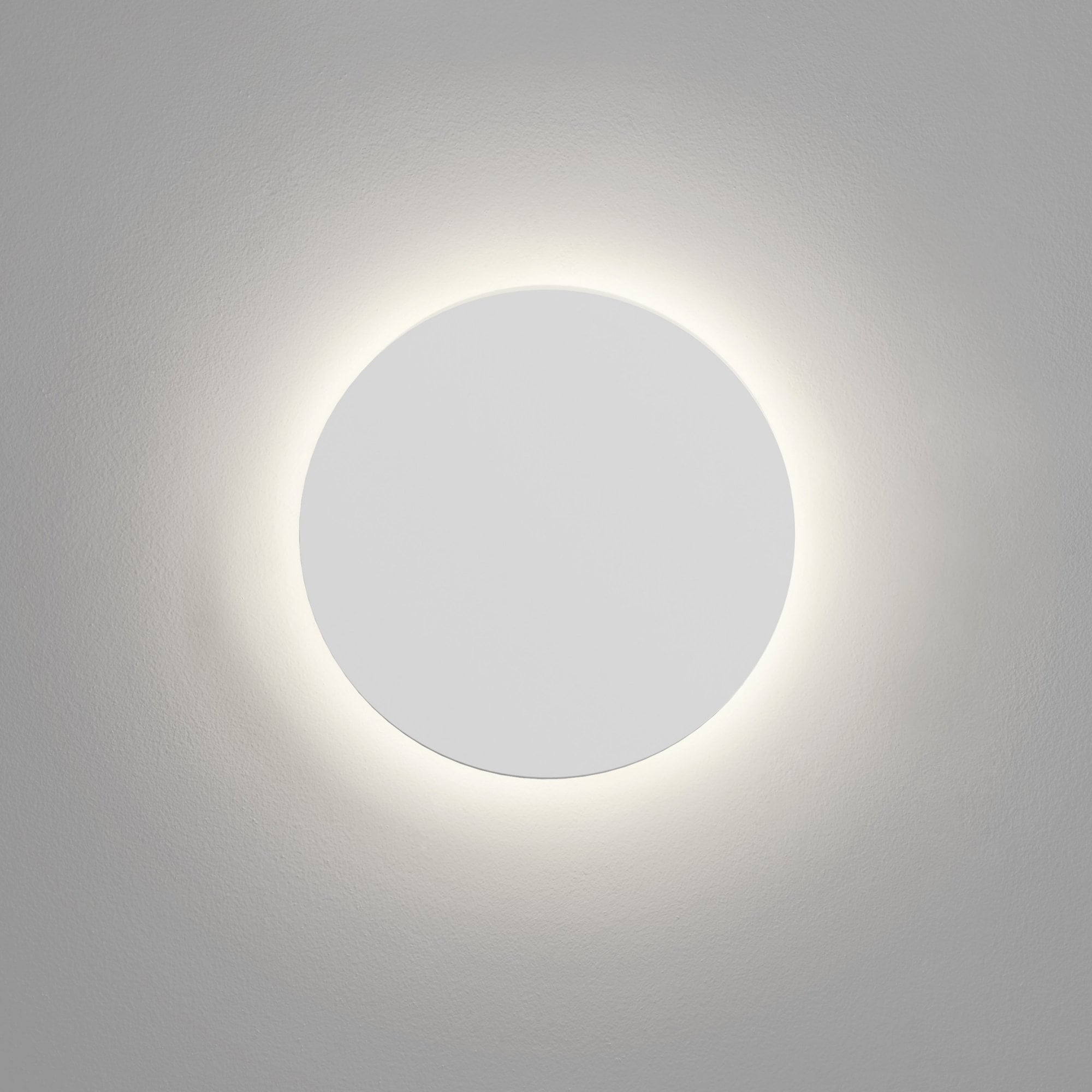1333020 Eclipse Round 250 LED 3000K Wall Light Plaster (S)