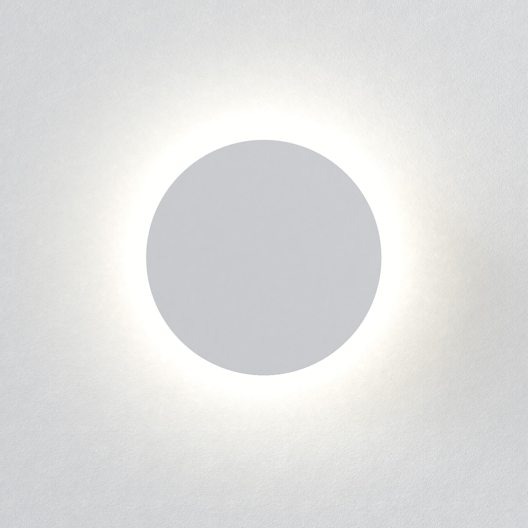 1333020 Eclipse Round 250 LED 3000K Wall Light Plaster (S)