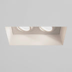 1253006 Blanco Twin Adjustable Downlight/Recessed Spot Light Plaster