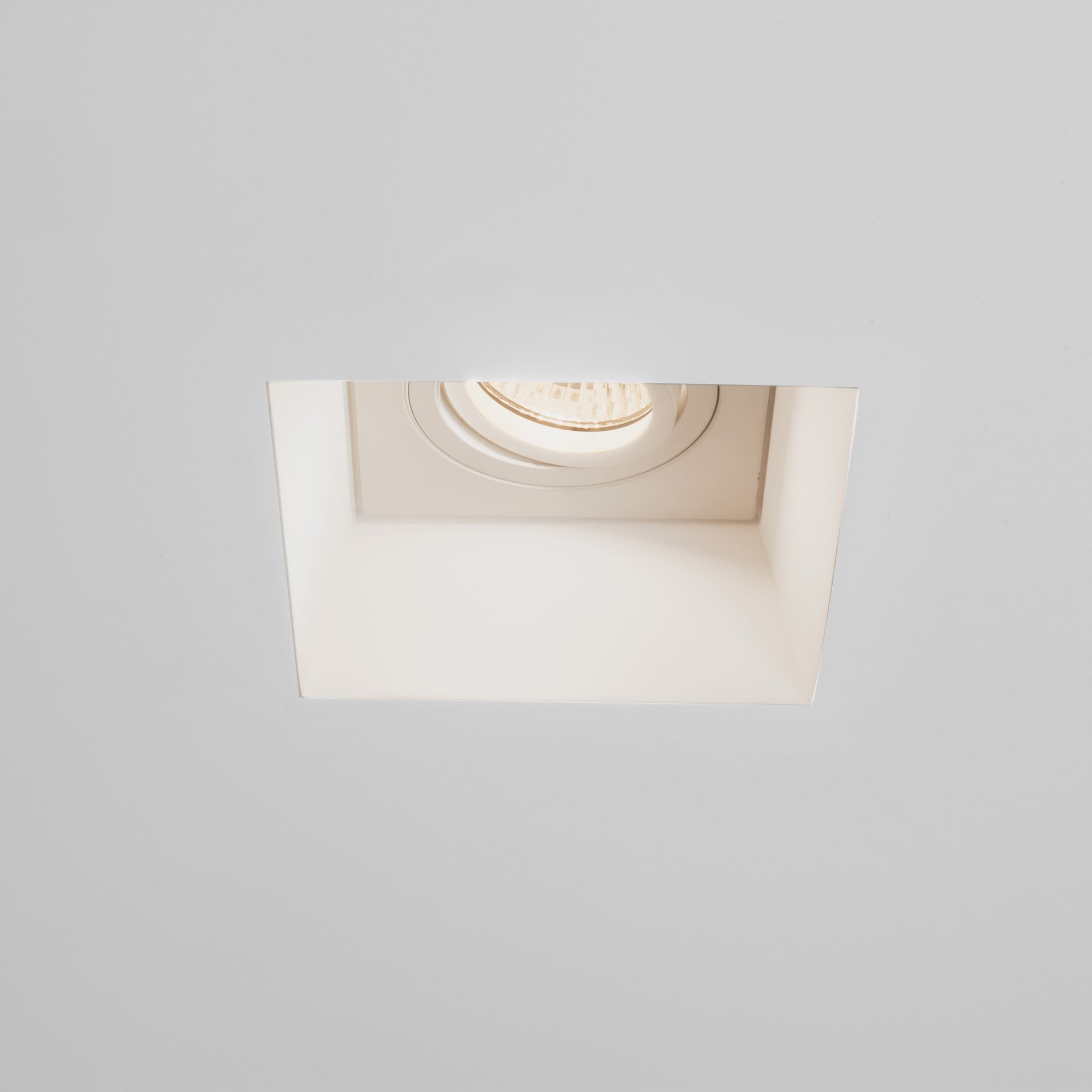 1253007 Blanco Square Adjustable Downlight/Recessed Spot Light Plaster