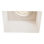 1253007 Blanco Square Adjustable Downlight/Recessed Spot Light Plaster