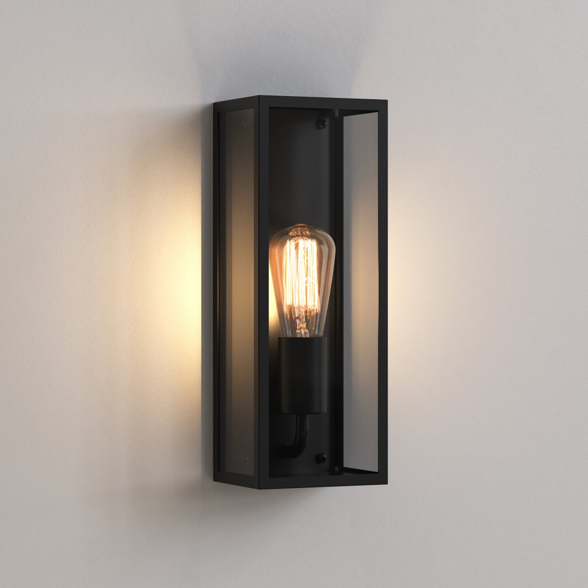 1183029 Messina 130 Outdoor Wall Light Textured Black