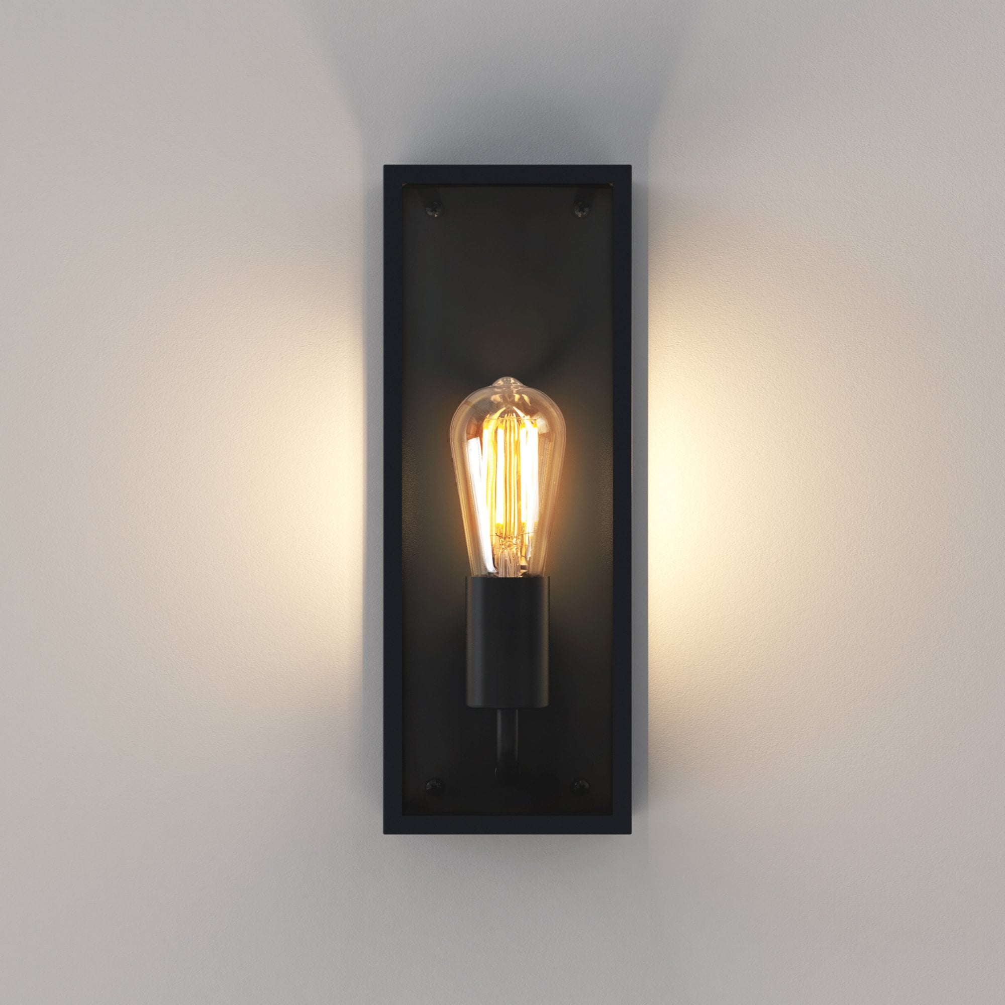 1183029 Messina 130 Outdoor Wall Light Textured Black