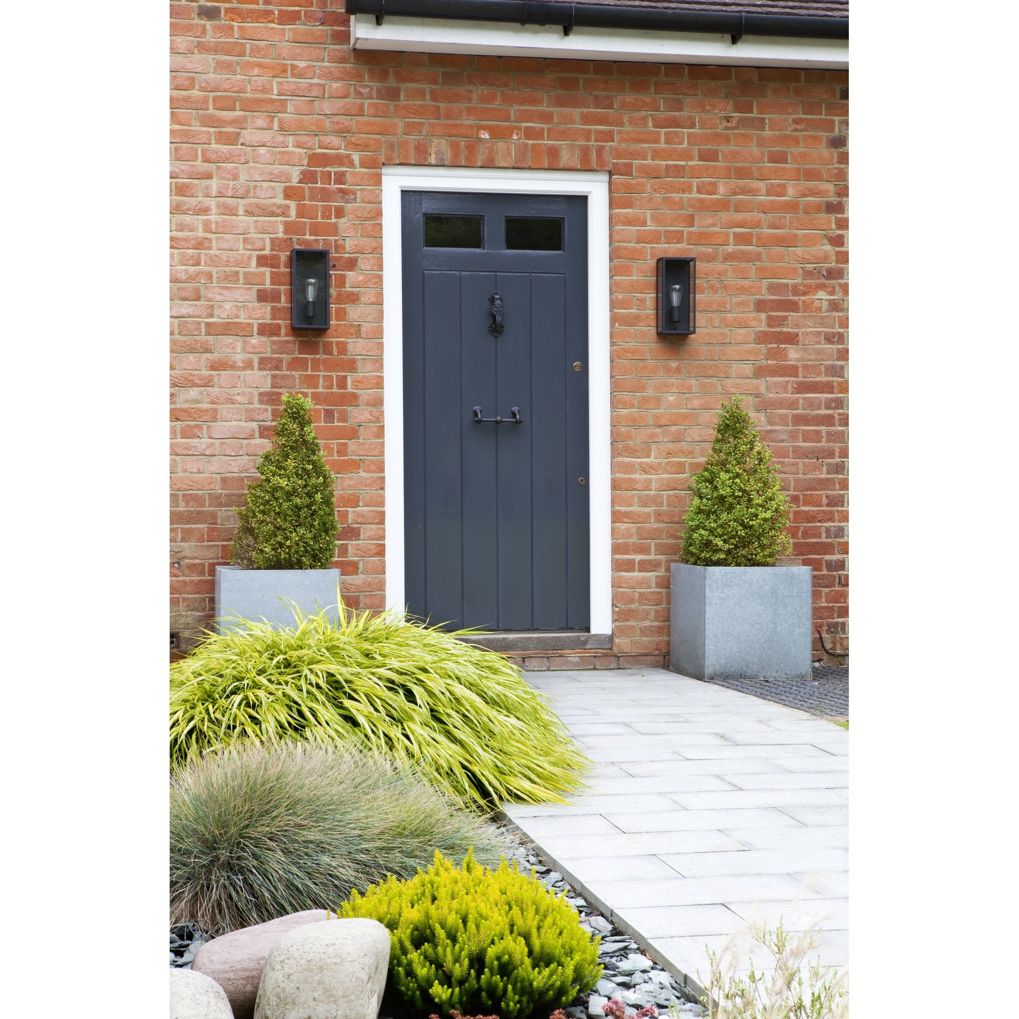 1183029 Messina 130 Outdoor Wall Light Textured Black