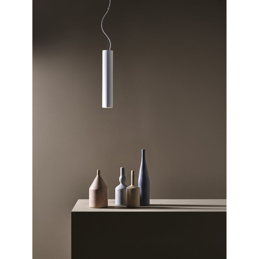 1252014 Osca 400 Round Pendant Light Plaster (S)