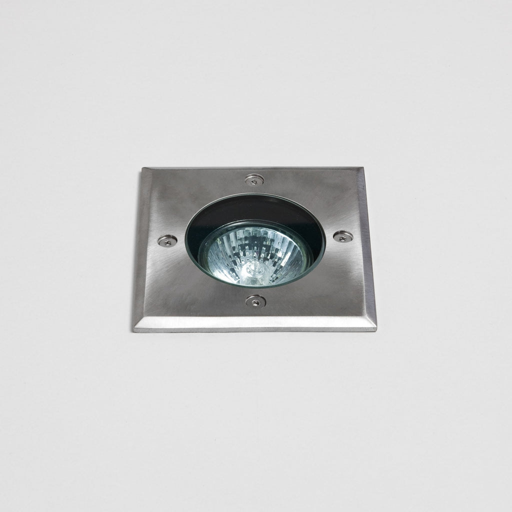 1312003 Gramos Square Outdoor Ground Light Brushed Stainless Steel