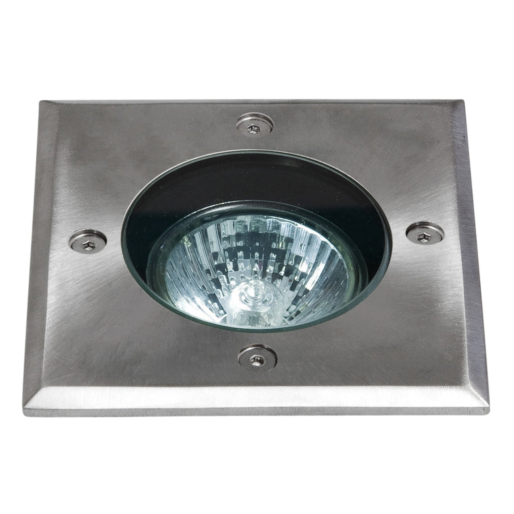 1312003 Gramos Square Outdoor Ground Light Brushed Stainless Steel