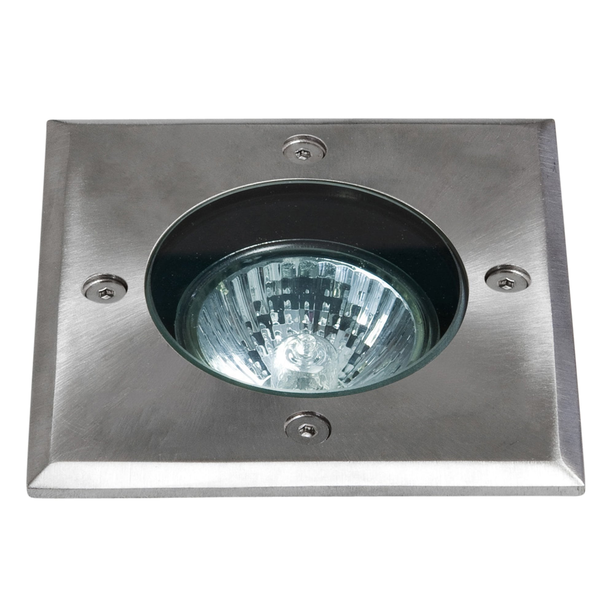1312003 Gramos Square Outdoor Ground Light Brushed Stainless Steel