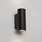 1372006 Dartmouth Twin LED Outdoor Wall Light Textured Black