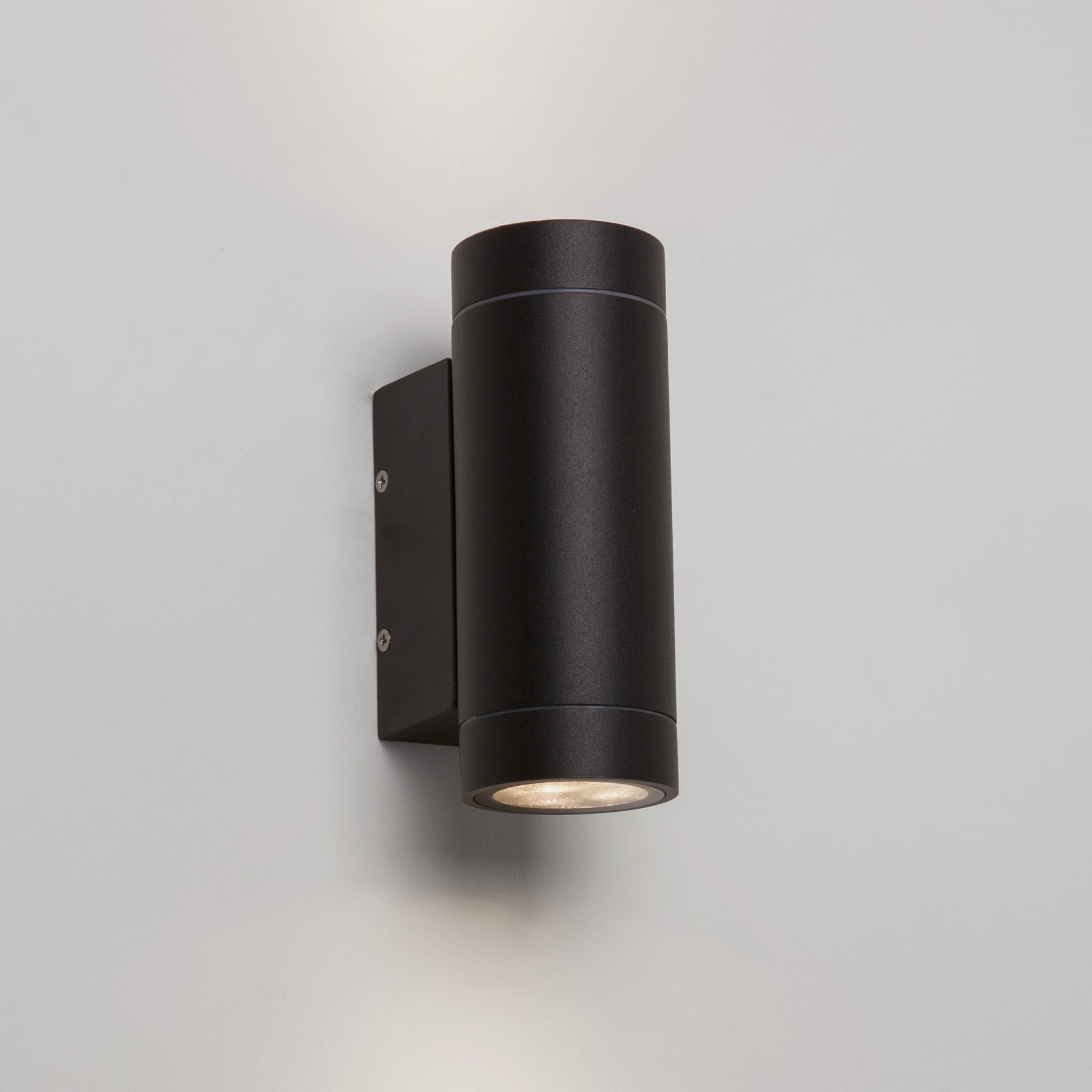 1372006 Dartmouth Twin LED Outdoor Wall Light Textured Black