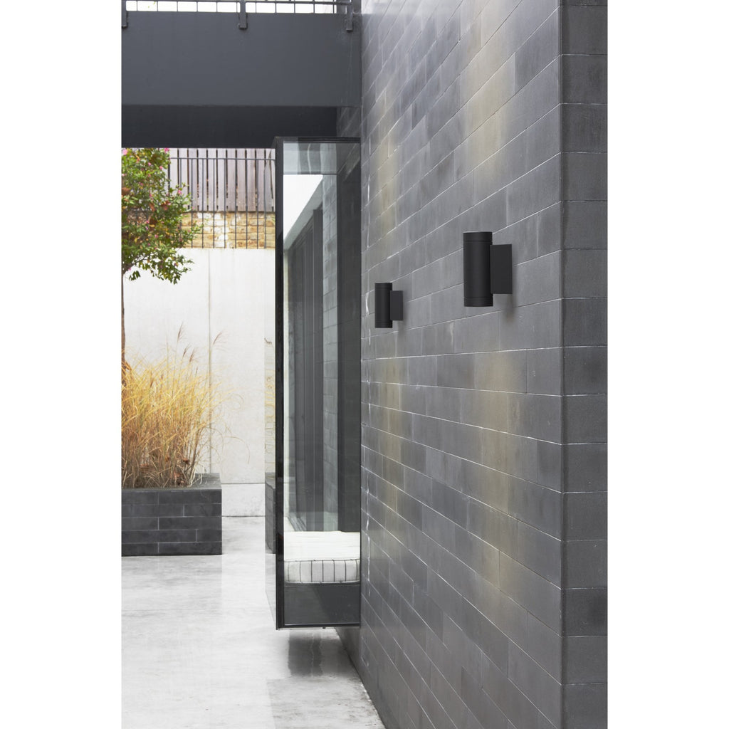 1372006 Dartmouth Twin LED Outdoor Wall Light Textured Black