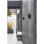 1372006 Dartmouth Twin LED Outdoor Wall Light Textured Black
