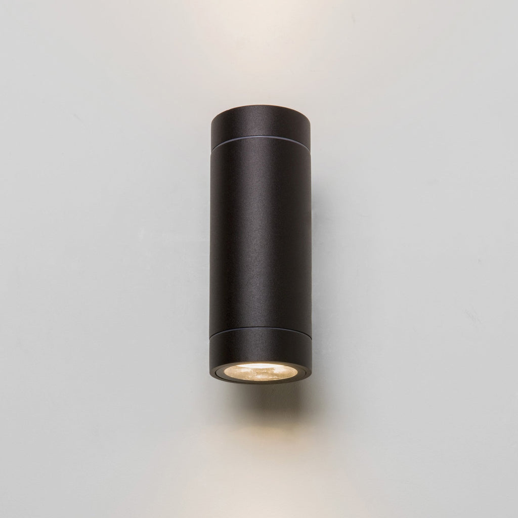 1372006 Dartmouth Twin LED Outdoor Wall Light Textured Black