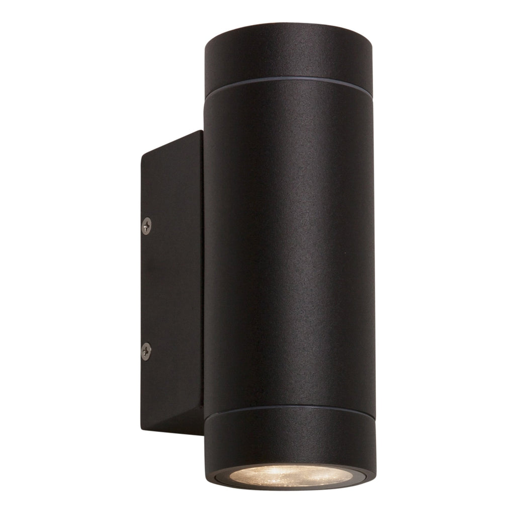 1372006 Dartmouth Twin LED Outdoor Wall Light Textured Black