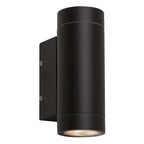 1372006 Dartmouth Twin LED Outdoor Wall Light Textured Black