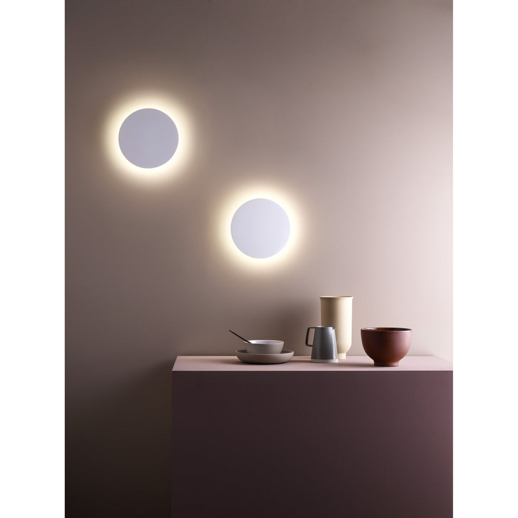 1333019 Eclipse Round 250 LED 2700K Wall Light Plaster