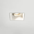 1249006 Minima Square Adjustable Downlight/Recessed Spot Light Matt White (SD)
