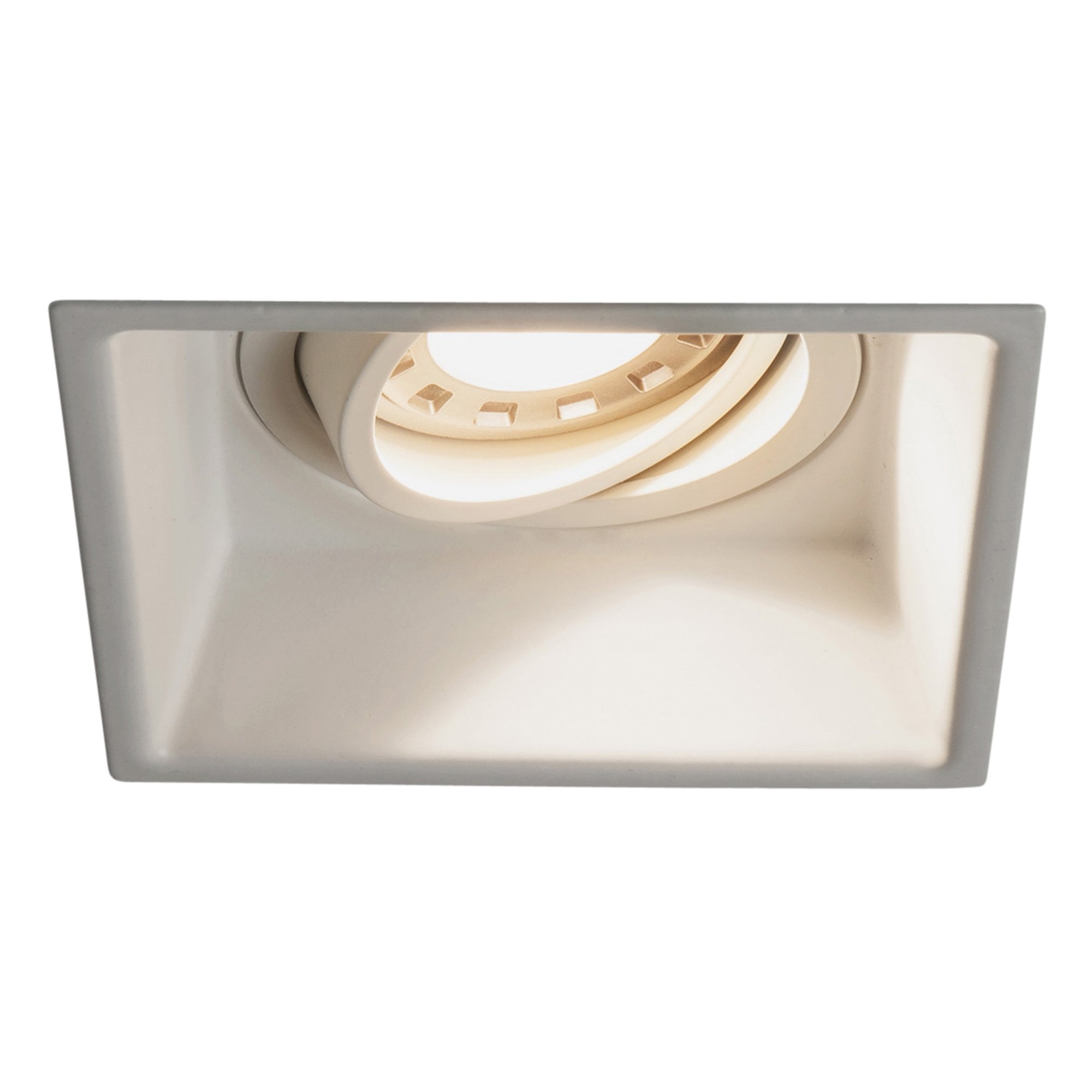 1249006 Minima Square Adjustable Downlight/Recessed Spot Light Matt White (SD)