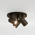 1286005 Ascoli Triple Round Spotlight Bronze
