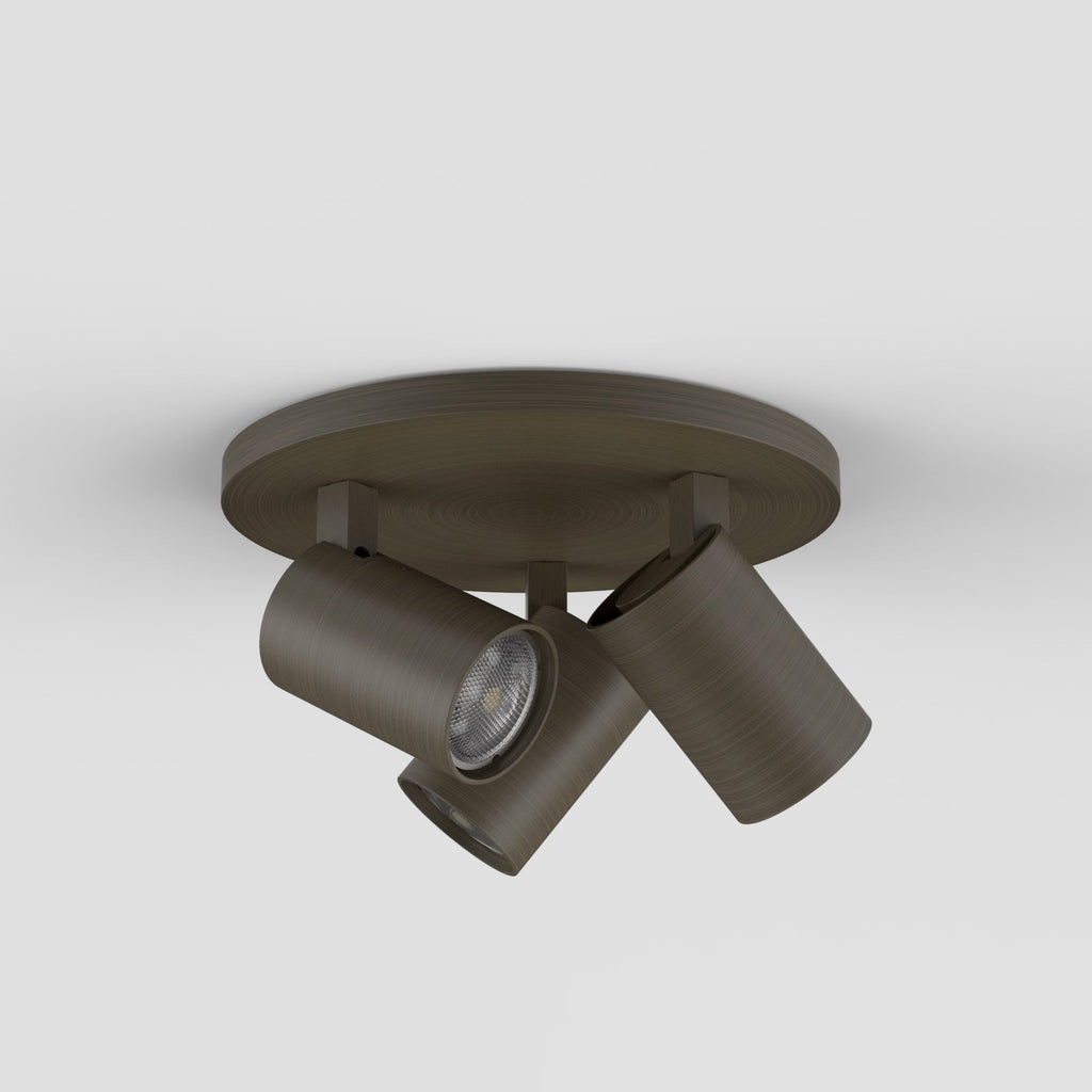 1286005 Ascoli Triple Round Spotlight Bronze