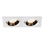 1256019 Aprilia Twin 3000K LED Downlight/Recessed Spot Light Matt White (SD)