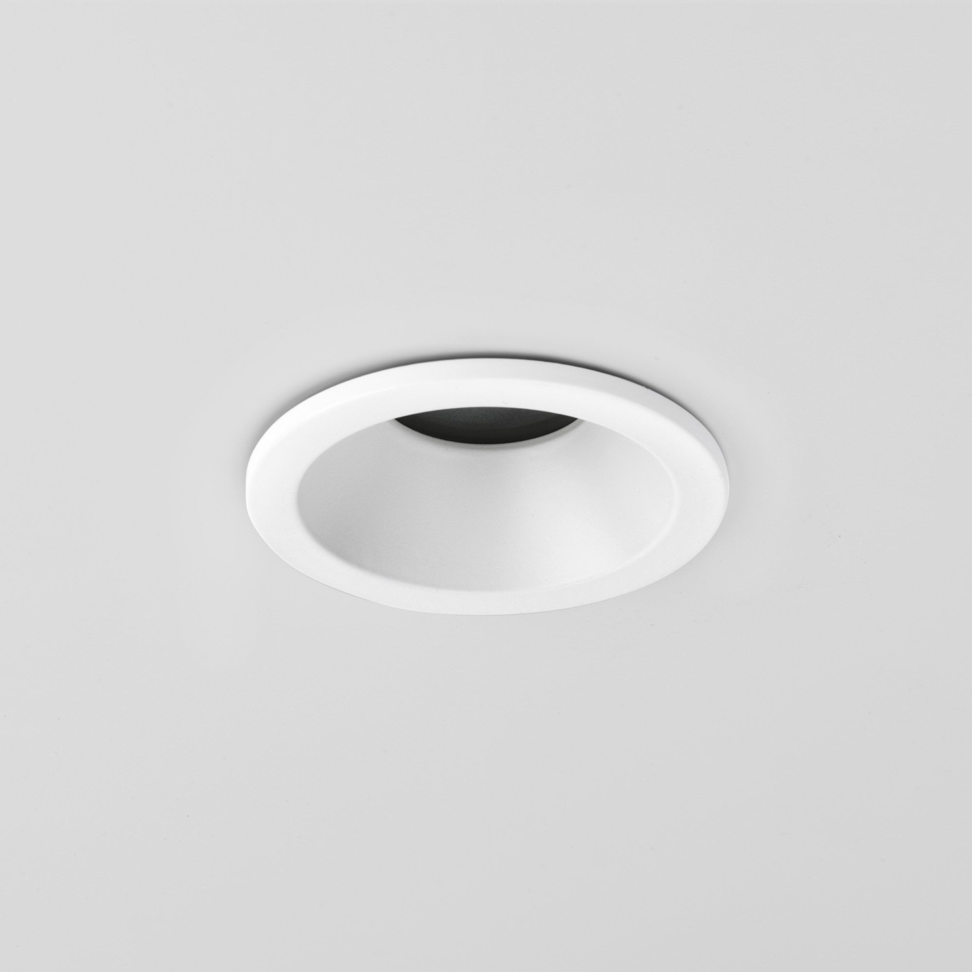 1249012 Minima Round Fixed IP65 Bathroom Downlight/Recessed Spot Light Matt White (S)