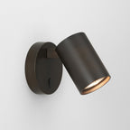 1286009 Ascoli Single Switched Reading Light Bronze