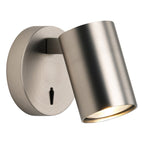 1286011 Ascoli Single Switched Reading Light Matt Nickel