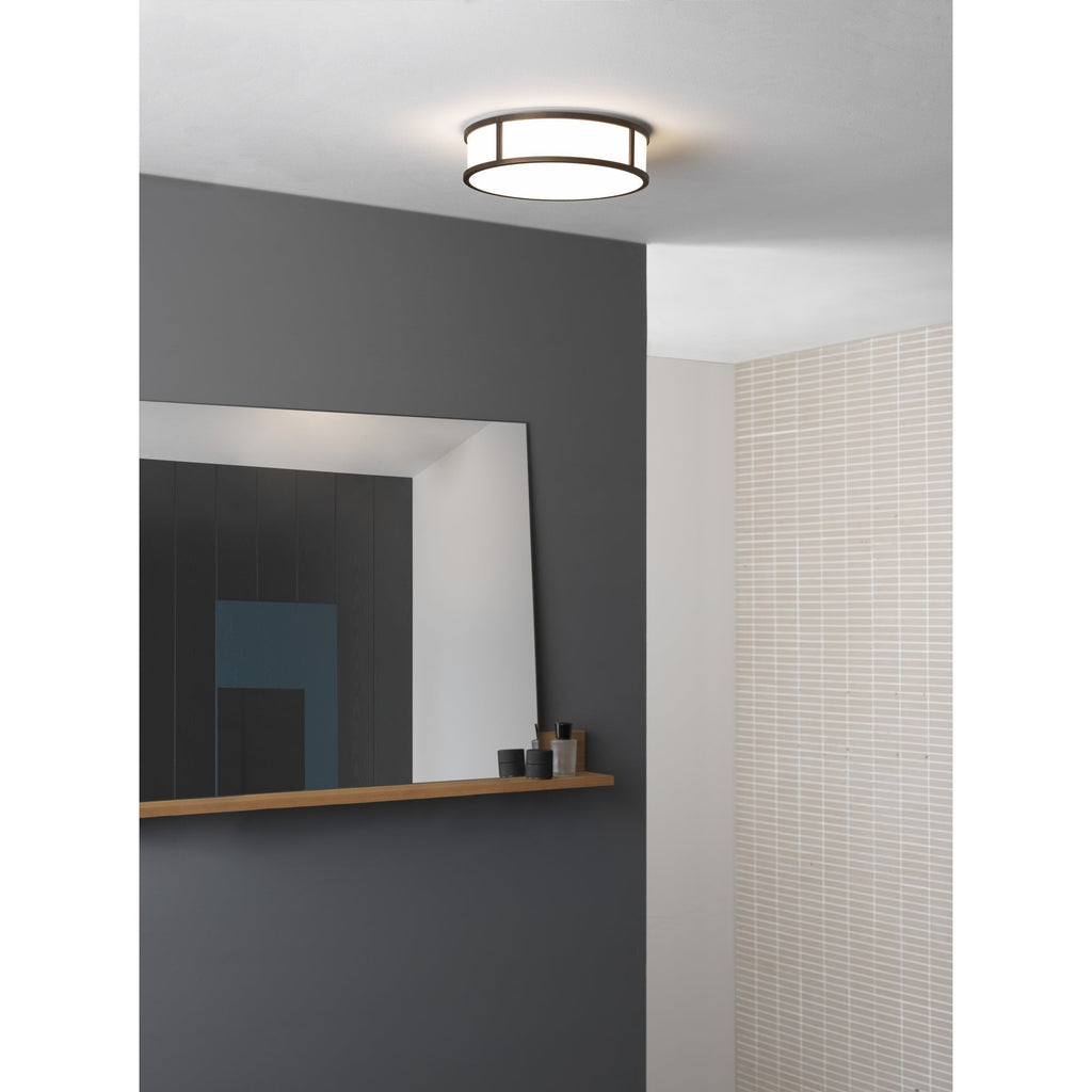 1121043 Mashiko Round 300 Bathroom Ceiling Light Bronze