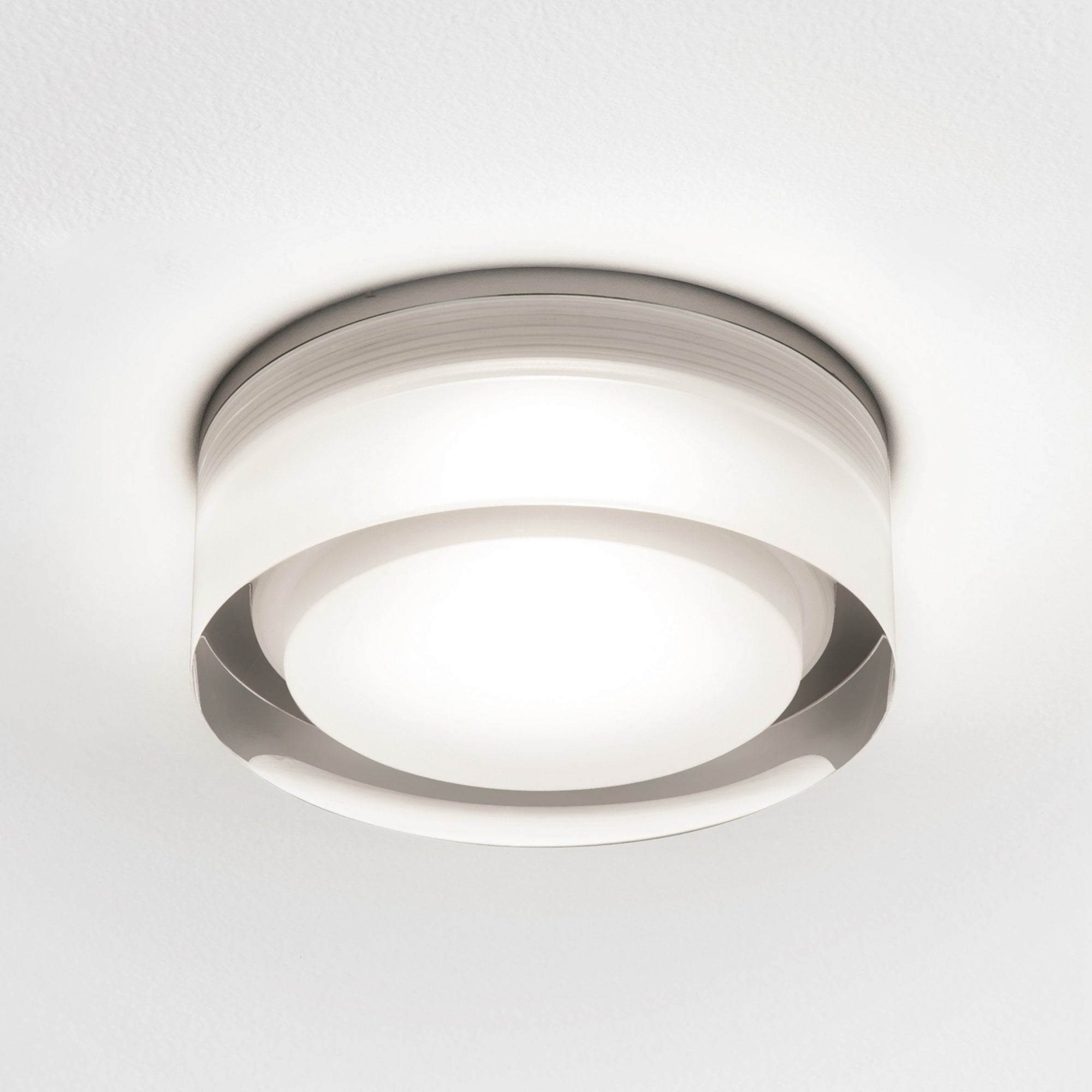 1229012 Vancouver Round 90 LED Bathroom Downlight/Recessed Spot Light Clear Acrylic
