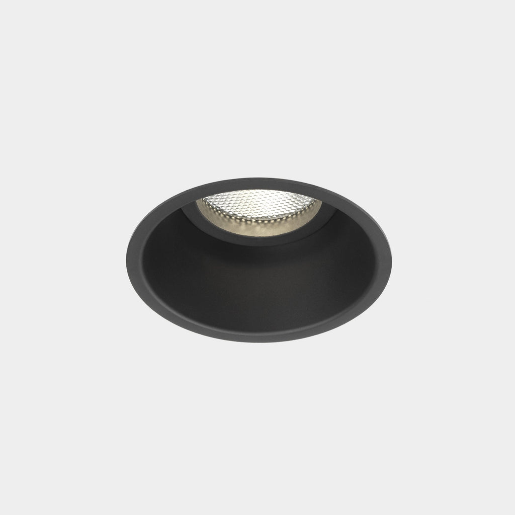 1249015 Minima Round Fixed Downlight/Recessed Spot Light Matt Black