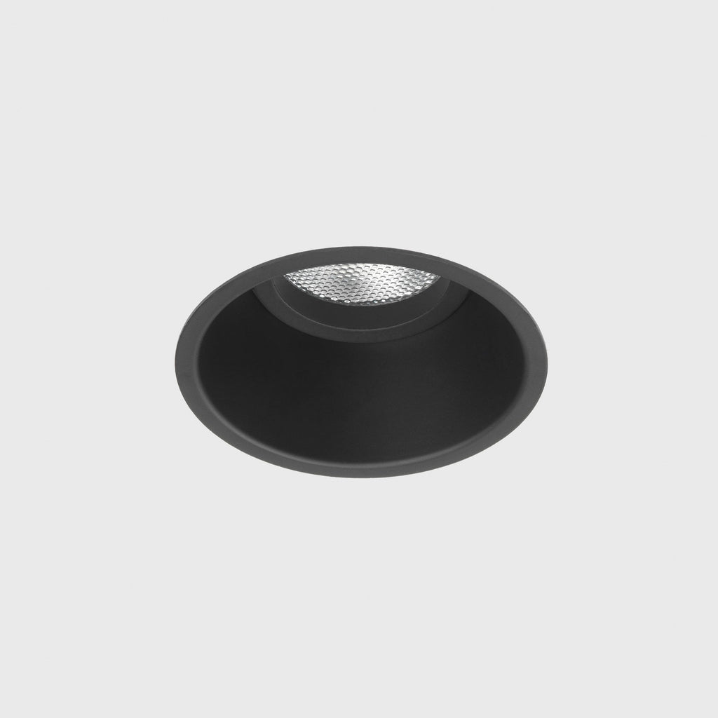 1249015 Minima Round Fixed Downlight/Recessed Spot Light Matt Black