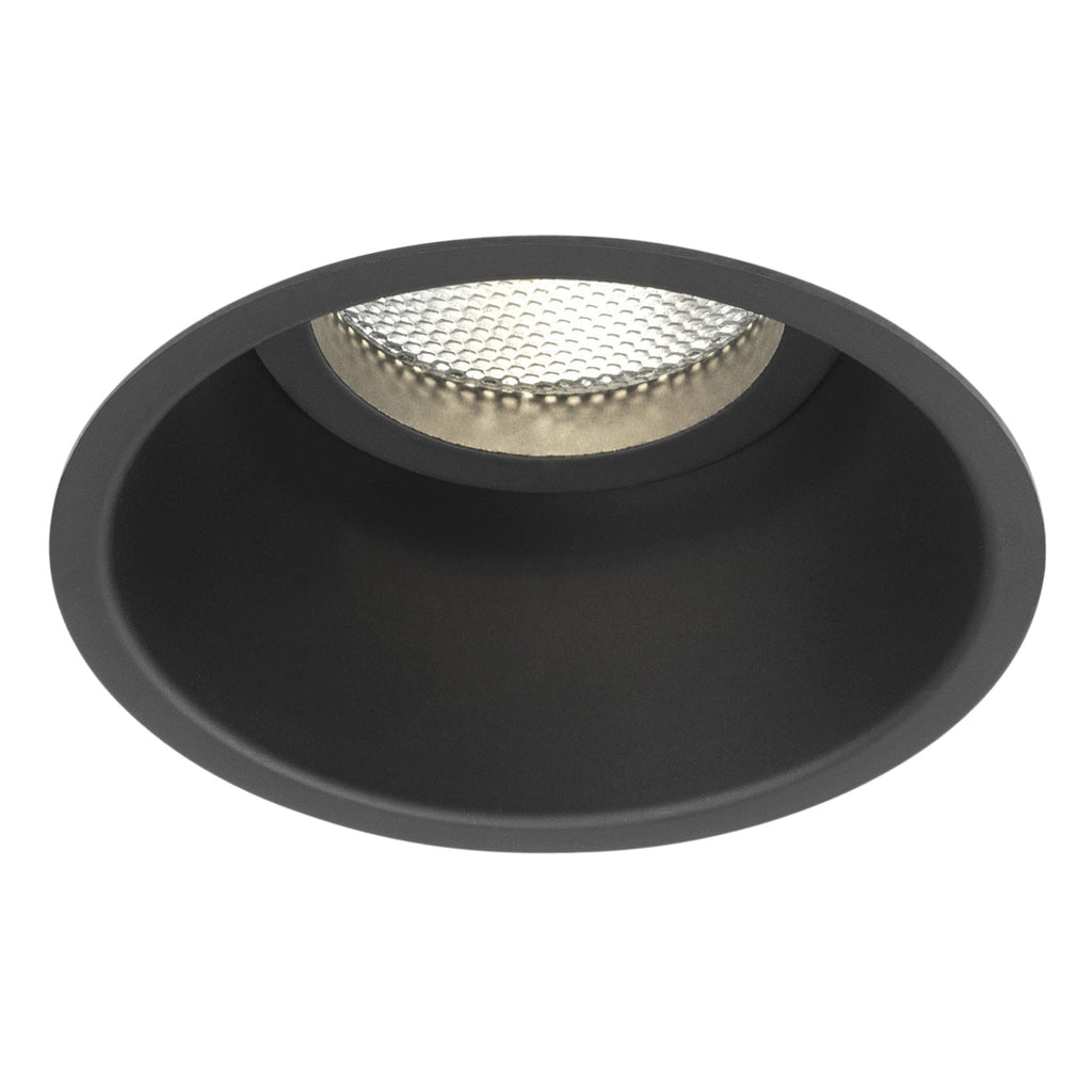 1249015 Minima Round Fixed Downlight/Recessed Spot Light Matt Black