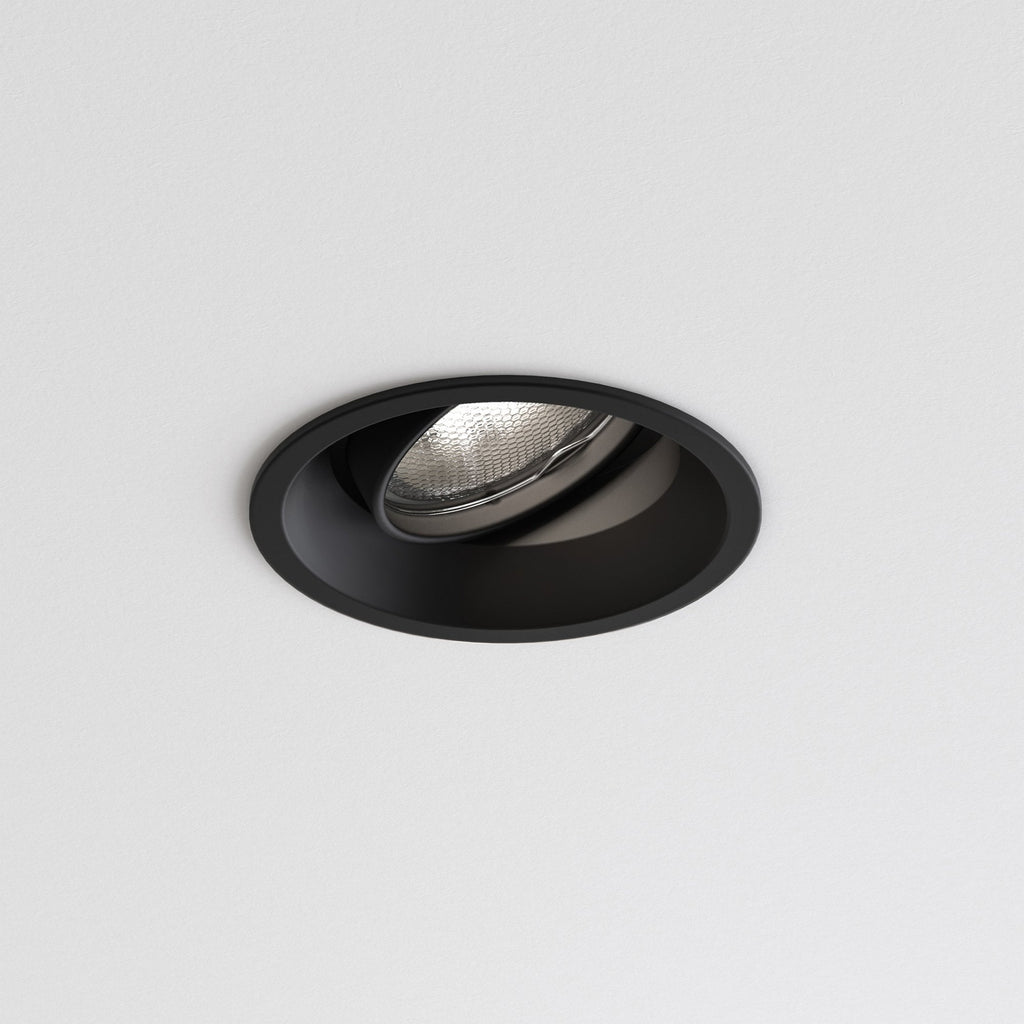 1249016 Minima Round Adjustable Downlight/Recessed Spot Light Matt Black