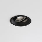 1249016 Minima Round Adjustable Downlight/Recessed Spot Light Matt Black